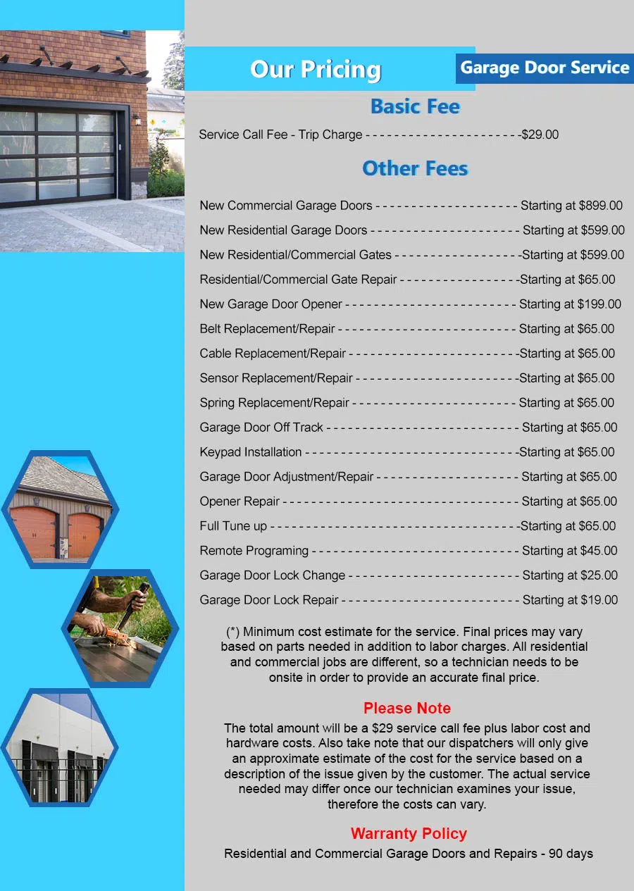 Capitol Garage Doors Seabrook, TX 281-429-8191 - pricelist4