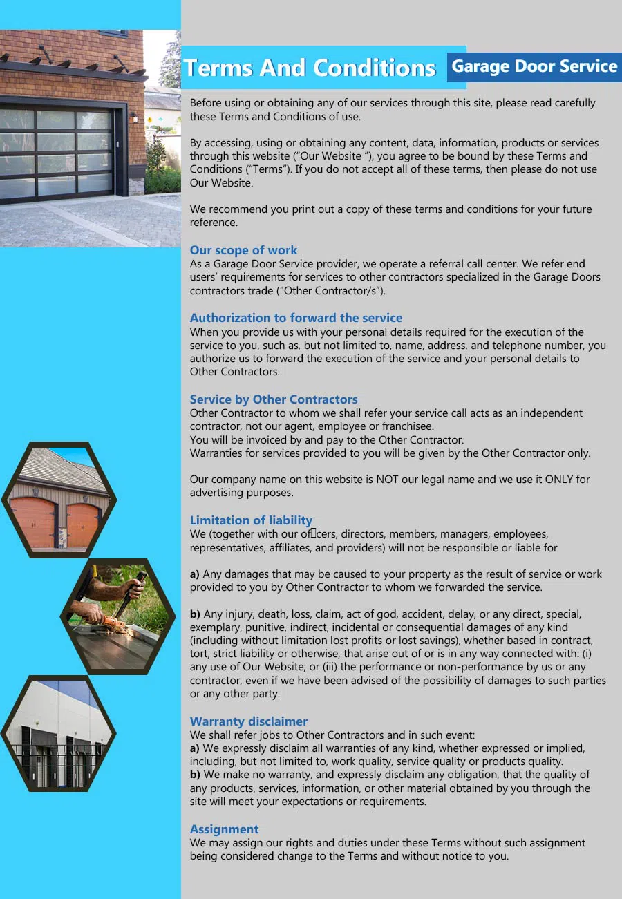 Capitol Garage Doors Seabrook, TX 281-429-8191 - terms4